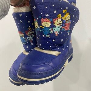 Vintage Nickelodeon Rugrats snow boots